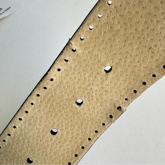 Black Leather Statement Belt Silver Buckle Western Cutout Amiee Lynn 2X -3X - Picture 10 of 12